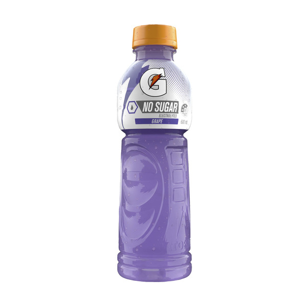 Gatorade Sports Drink No Sugar Grape 600mL