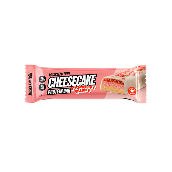 Muscle Nation Cheesecake Protein Bar Strawberry