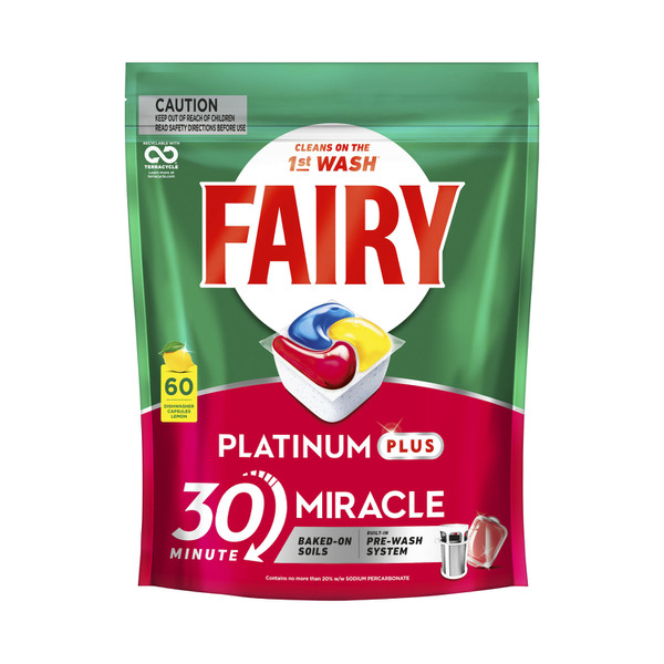 Fairy Platinum Plus Lemon Dishwashing Tablets