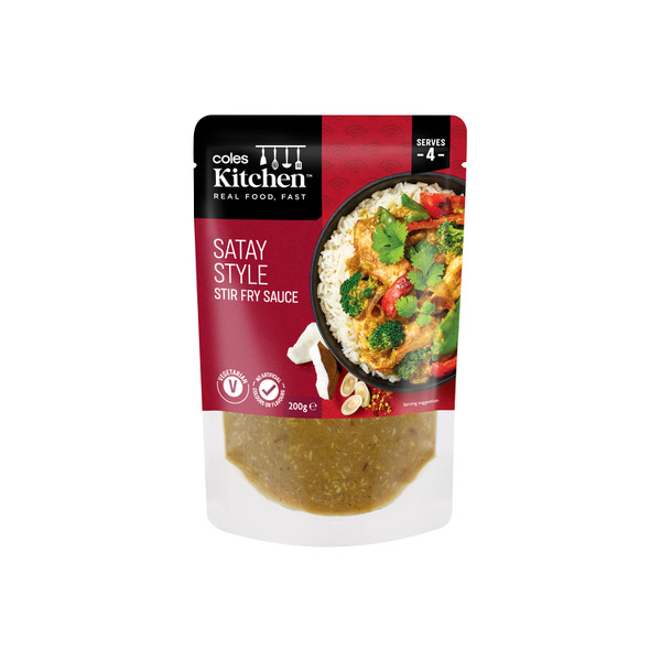 Coles Kitchen Satay Style Stir Fry Sauce