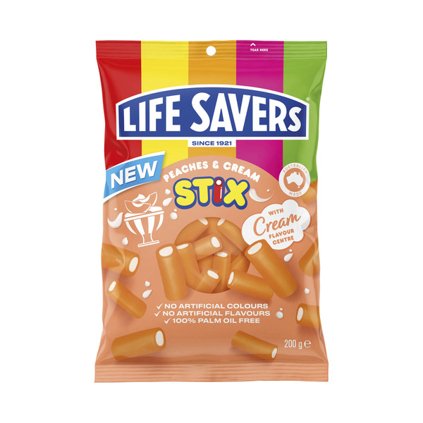 Life Savers Peaches And Cream Stix