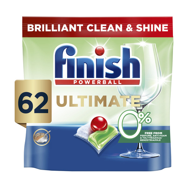 Finish Ultimate 0% Dishwashing Tablets Regular