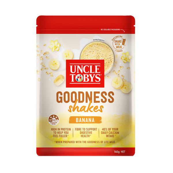 Uncle Tobys Goodness Shakes Banana Smoothie Powder