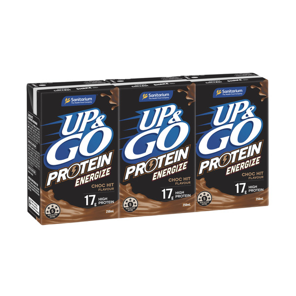 Sanitarium Up&Go Energize Chocolate Ice 3X250mL