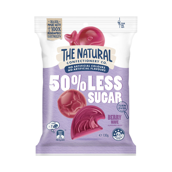 Buy The Natural Confectionery Co. 50% Less Sugar Berry Wave Lollies ...