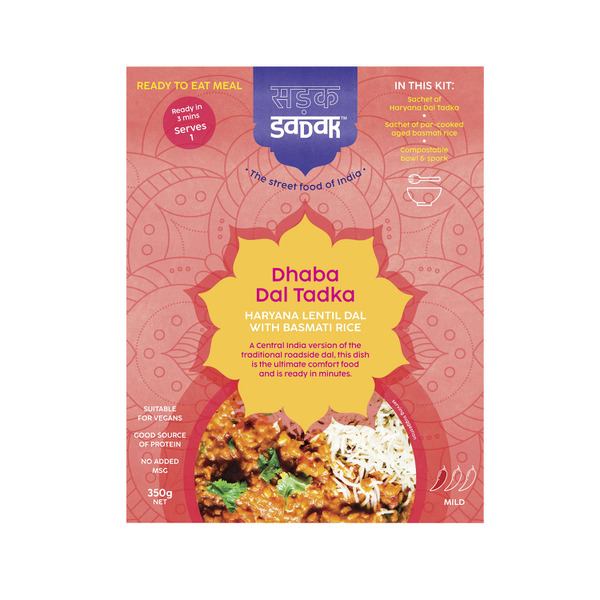 Sadak Dhaba Dal Tadka Curry Rte Lunch Meal Kit