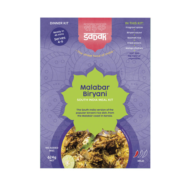 Sadak Malabar Biryani South India Curry Dinner Meal Kit