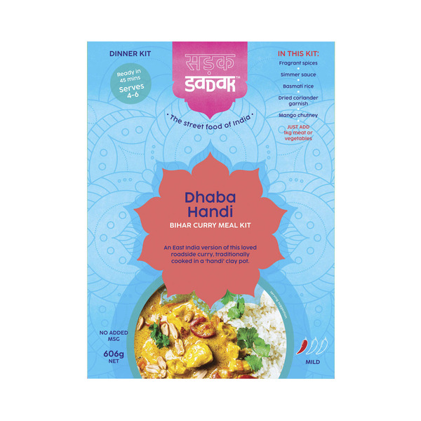 Sadak Dhaba Handi Bihar Curry Dinner Meal Kit