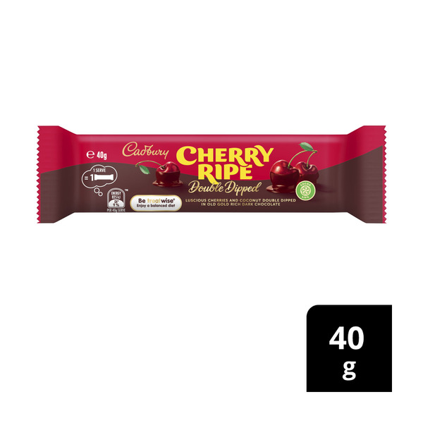 Cadbury Cherry Ripe Double Dip Chocolate Bar