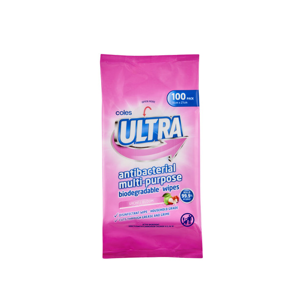 Ultra Antibacterial Multipurpose Wipes Lychee Bloom