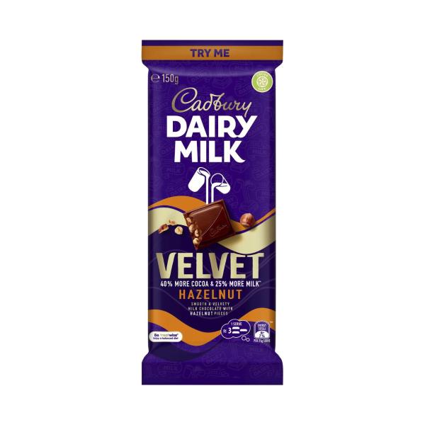 Dairy Milk Velvet Hazelnut Block Chocolate