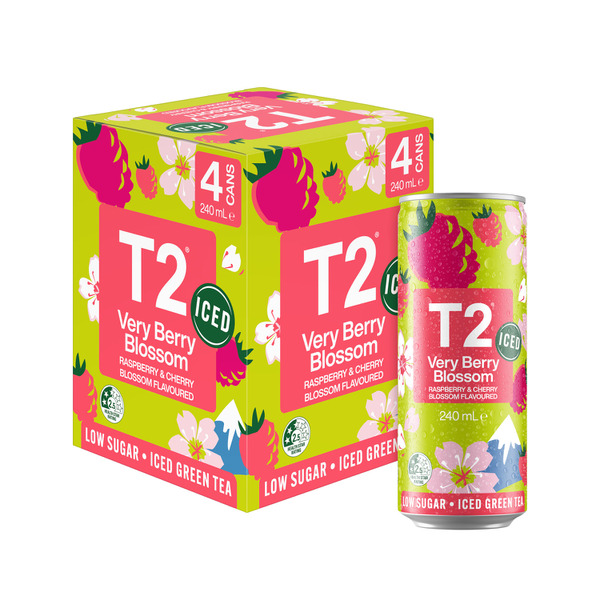 T2 Iced Tea Very Berry Blossom 4x240mL