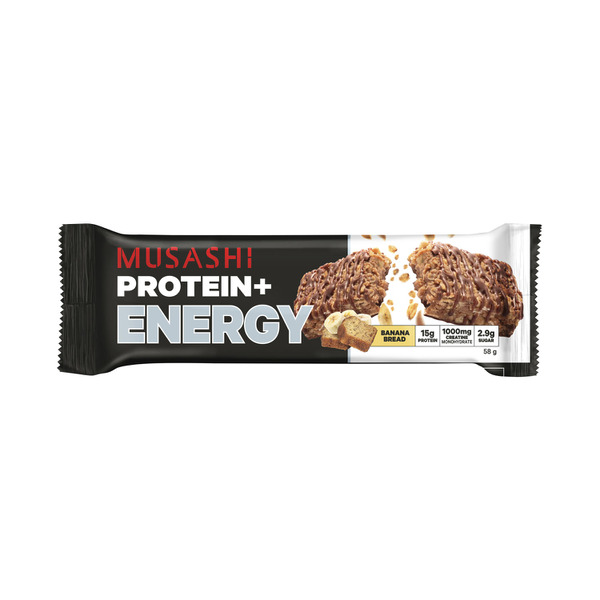 Musashi Protein + Energy Bar Banana Bread