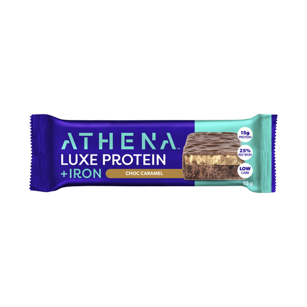 Athena Luxe Protein + Iron Bar Choc Caramel