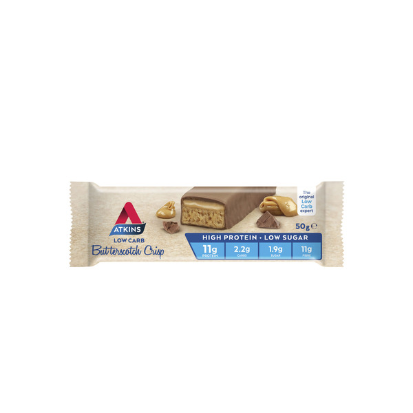 Buy Atkins Low Carb Bar Butterscotch Crisp 50g 