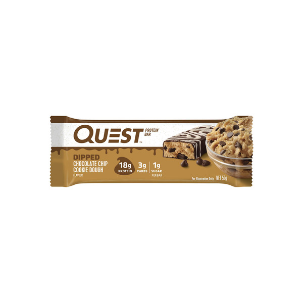 Quest Protein Bar Dipped Chocolate Chip Cookie Dough