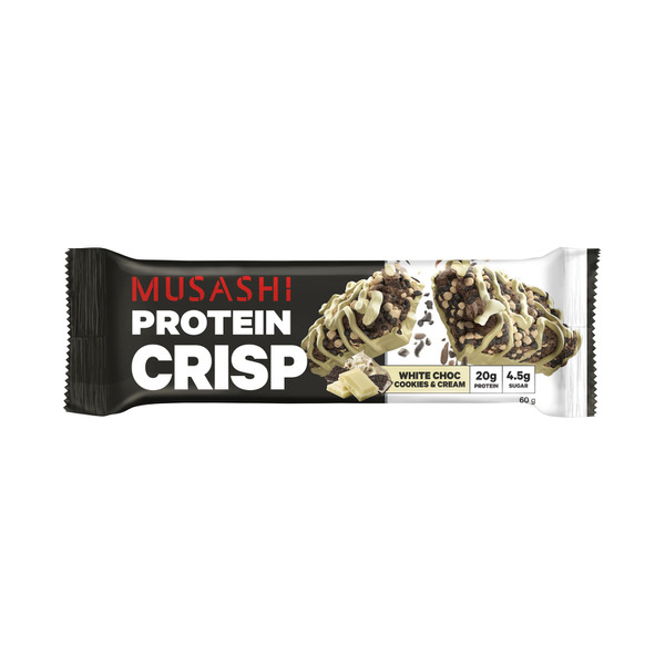 Musashi Protein Crisp Bar White Chocolate Cookies & Cream