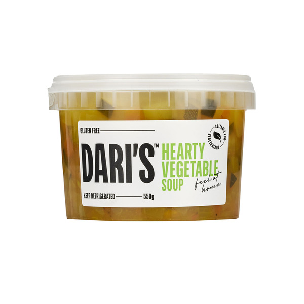 Buy Dari's Hearty Vegetable Soup 550g Coles