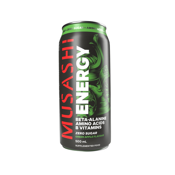 Musashi Energy Drink Green Apple