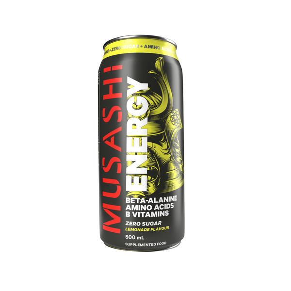 Musashi Energy Drink Lemonade 500mL