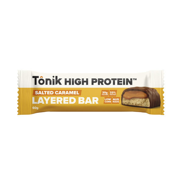 Tonik High Protein Layered Bar Salted Caramel 60g