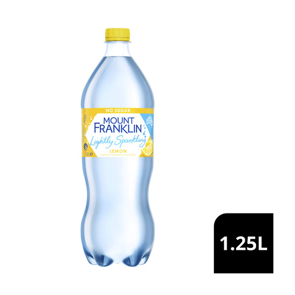 Mount Franklin Lightly Sparkling Water Lemon