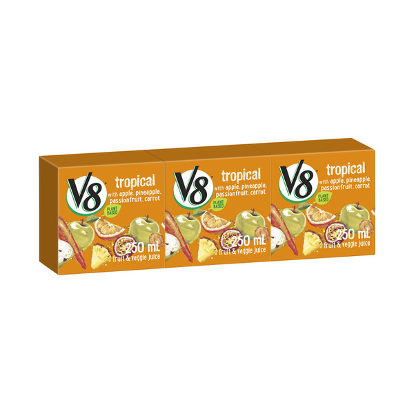Calories in Campbell's V8 Tropical Juice Multipack 250mL