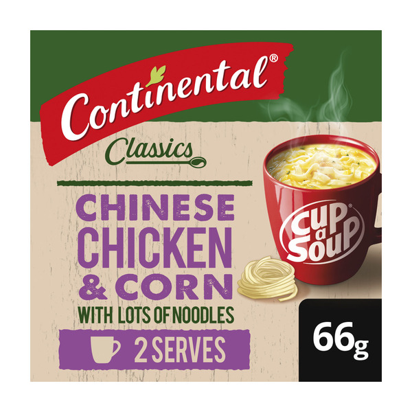 Continental Cup A Soup Chinese Chicken & Corn With Lots of Noodles Serves 2
