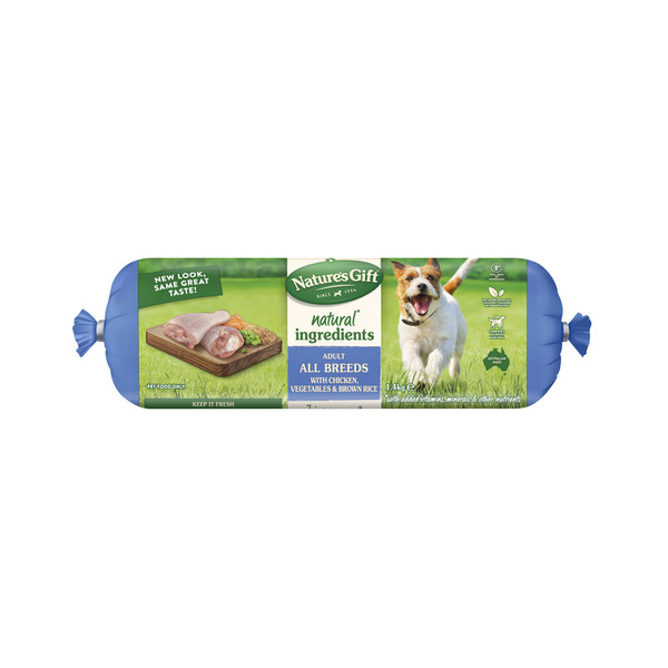 Buy Nature s Gift Adult Chilled Fresh Dog Food Roll With Chicken