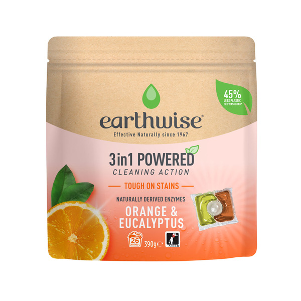 Earthwise 3 In 1 Laundry Capsules Orange & Eucalyptus