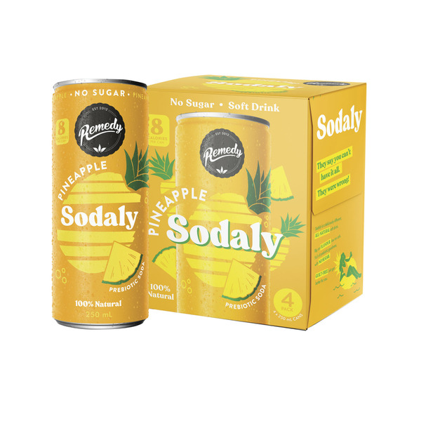 Sodaly Pineapple 4x250mL