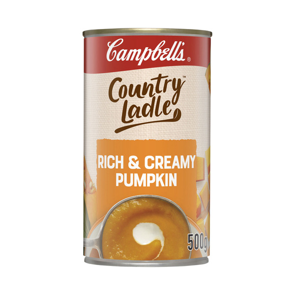 Campbell's Country Ladle Soup Can Rich & Creamy Pumpkin