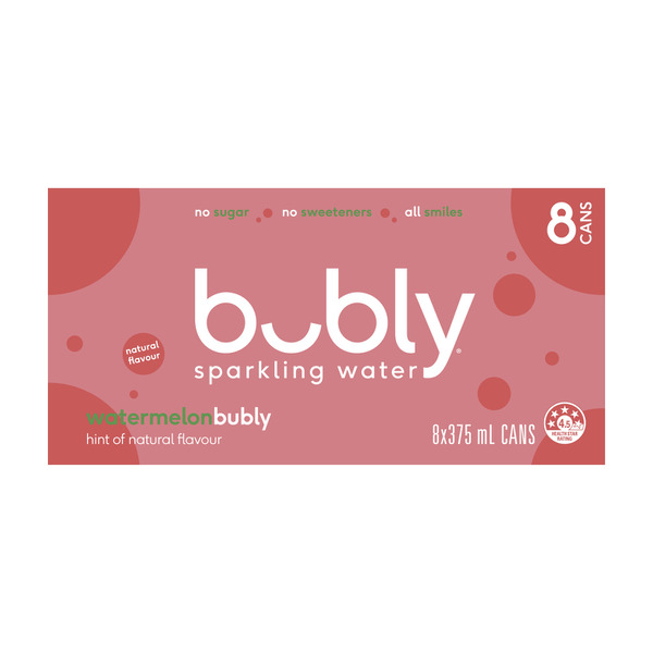 Bubly Sparkling Water Watermelon 8x375mL