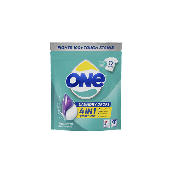 One 4 In 1 Laundry Capsule Drops Fresh Scent