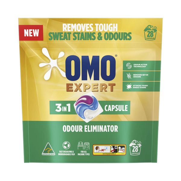 OMO Expert Laundry Capsules 3 In 1 Odour Eliminator