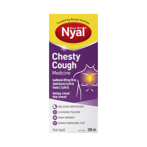 Buy Nyal Chesty Mixture Cough 200mL | Coles