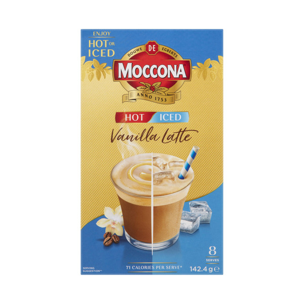 Moccona Hot/Iced Vanilla Latte Sachets