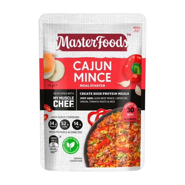 Buy Masterfoods My Muscle Chef Cajun Mince Recipe Base 175g | Coles