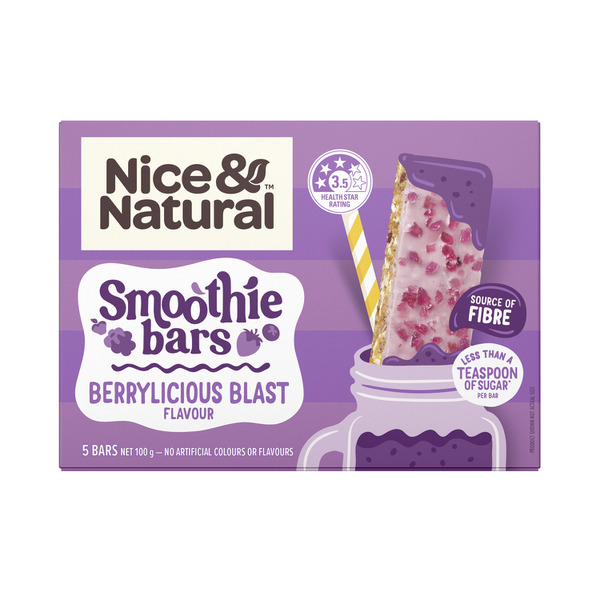 Nice & Natural Smoothie Bars Berrylicious Blast 5 Pack