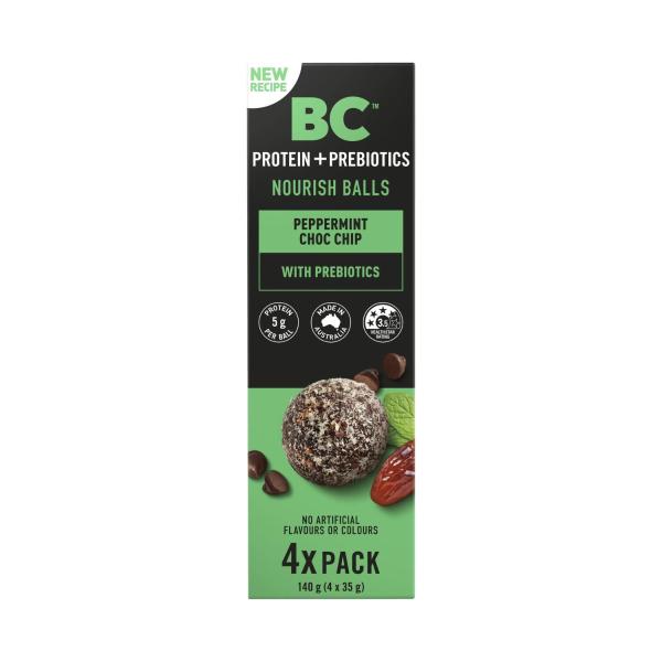 Snacks Nourish Balls Peppermint Choc Chip 4 pack