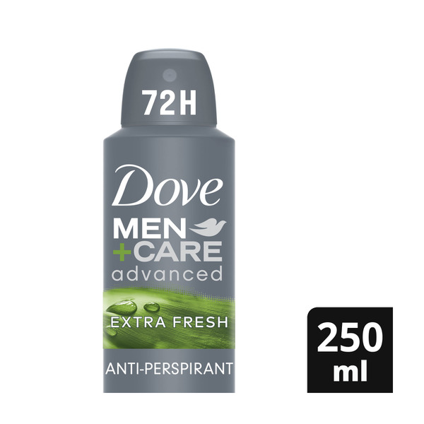 Dove Men+ Care Advanced Antiperspirant Aerosol Deodorant Extra Fresh 250mL