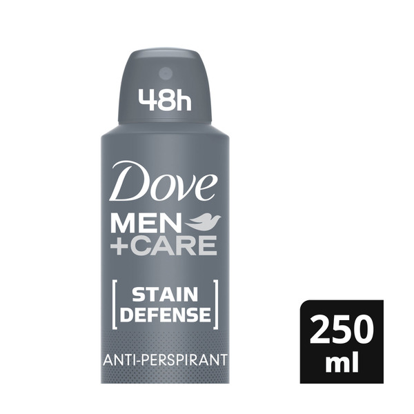 Dove Men+ Care Antiperspirant Aerosol Deodorant Stain Defence 250mL