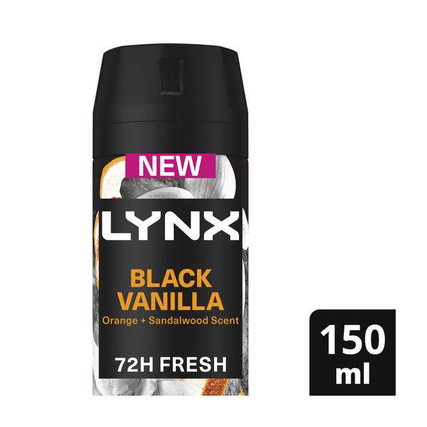 Lynx Aerosol Deodorant Black Vanilla