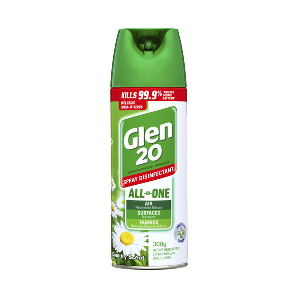 Glen 20 Disinfectant Air Freshener Spray Country Scent