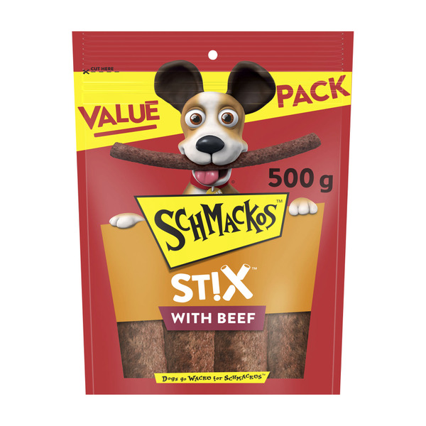 Schmackos Stix With Beef Dog Treats