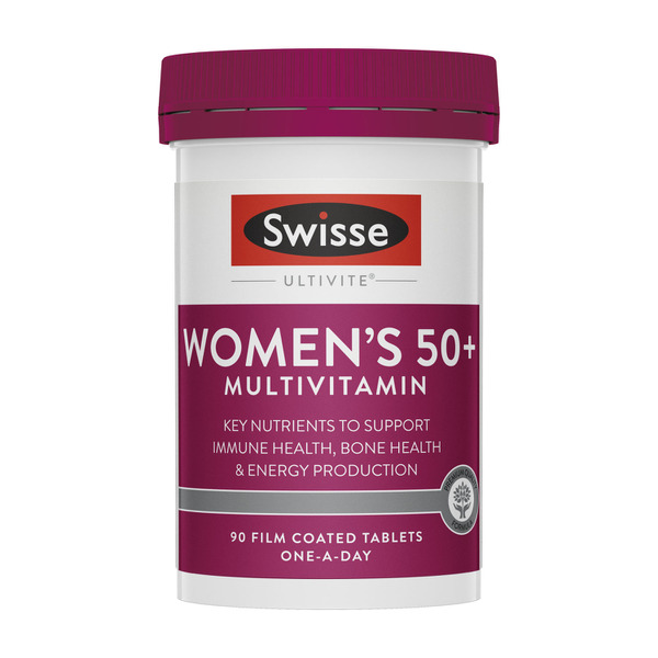 Swisse Ultivite Women's 50+ Multivitamin Helps Support Immune Health 90 Tablets