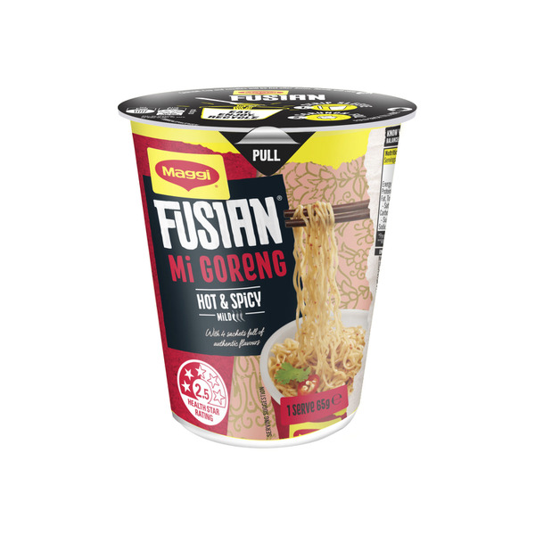 Maggi Fusian Mi Goreng Instant Cup Noodles Hot & Spicy