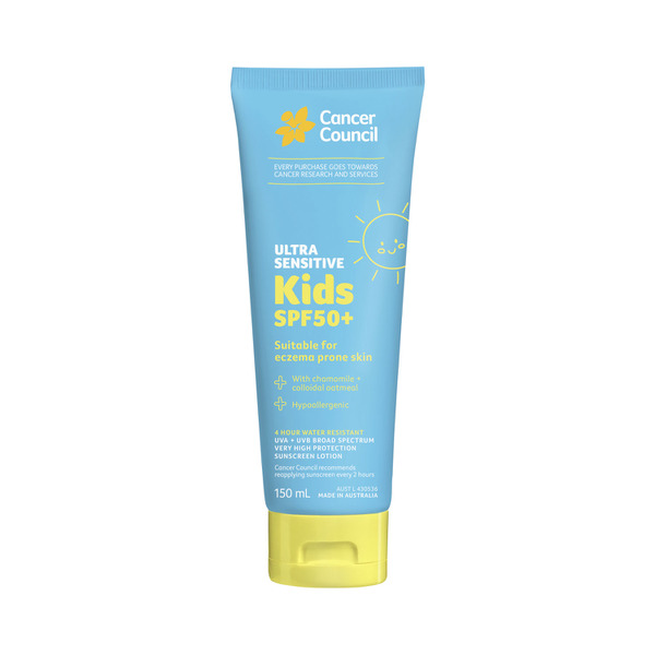 Cancer Council Ultra Sensitive Kids Sunscreen SPF50+