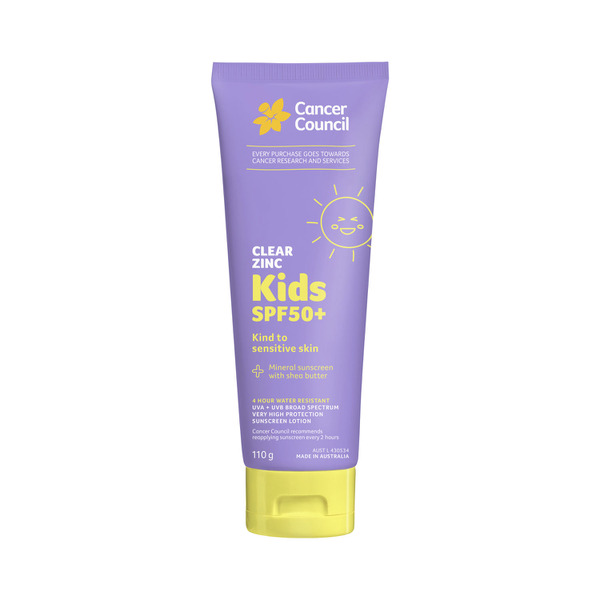 Cancer Council Clear Zinc Kids SPF50+