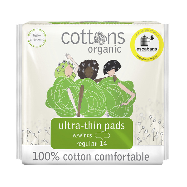 Cottons Organic Ultra Thin Pads Regular